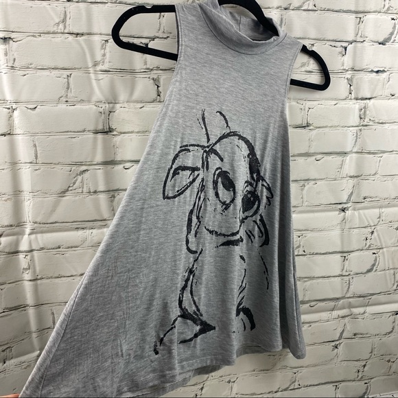 Disney Bambi turtle neck wide bottom tank top